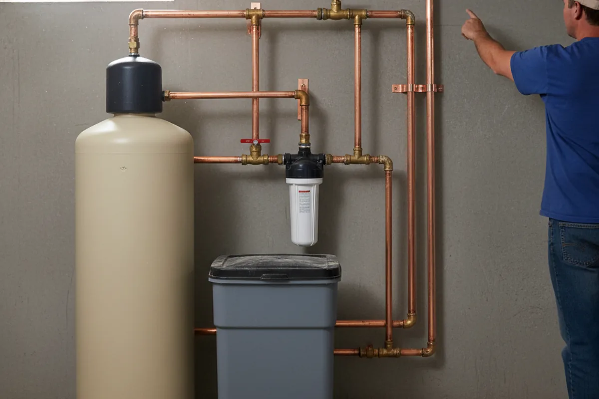 Whole-house water treatment system installed in Parkman